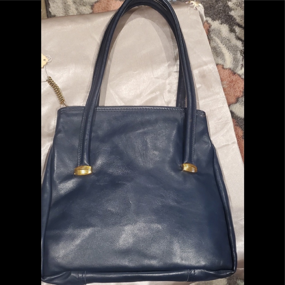 MOSSEFF ORIGINAL BLUE LEATHER PURSE